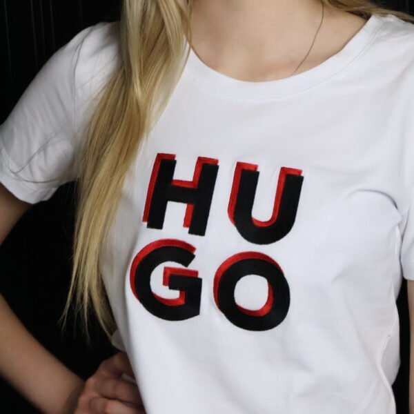 Hugo majica / White / Red logo