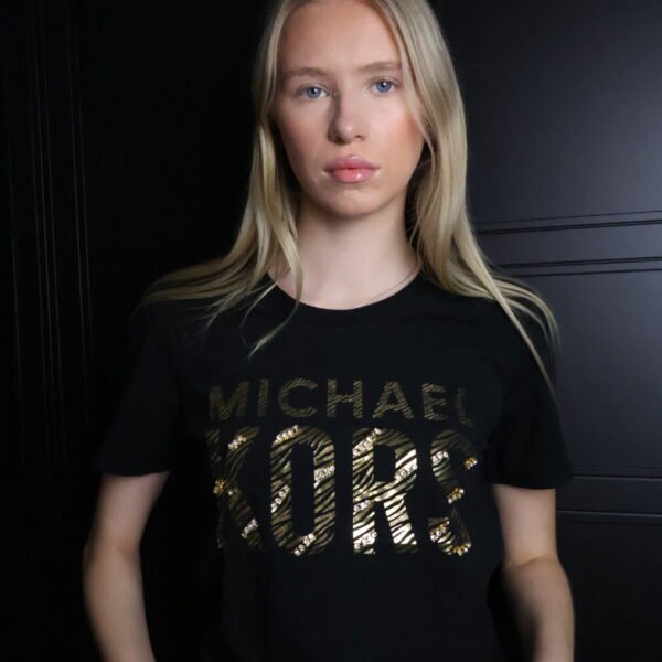 Michael Kors majica / Black / Gold logo