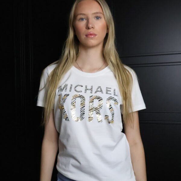 Michael Kors majica / White/ Gold logo