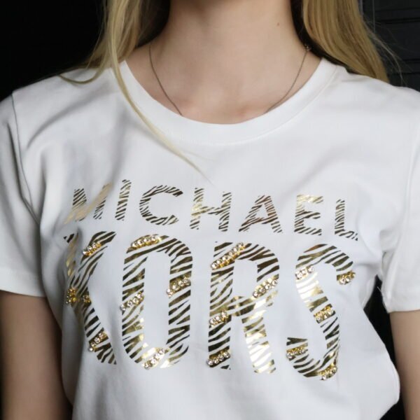 Michael Kors majica / White/ Gold logo