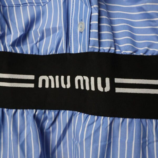 Miu Miu haljina / Blue / Black and white belt