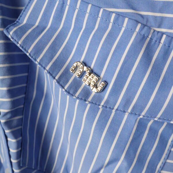 Miu Miu haljina / Blue / Black and white belt