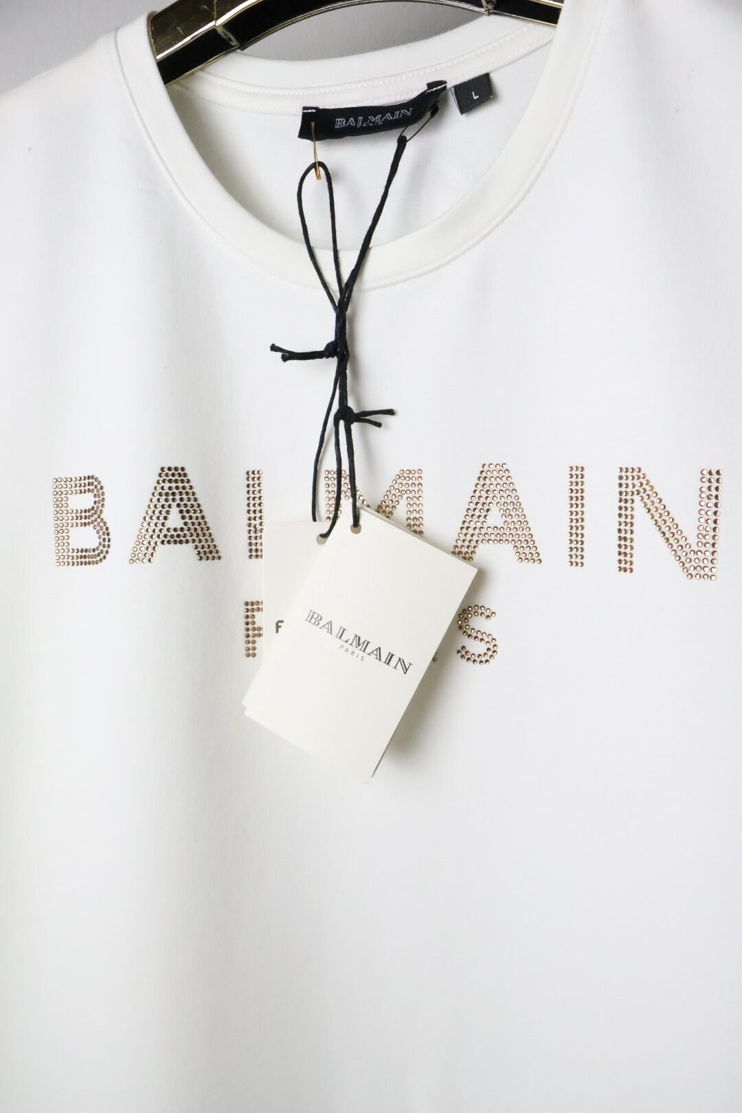 Balmain haljina / White / Gold Logo - Slika 3