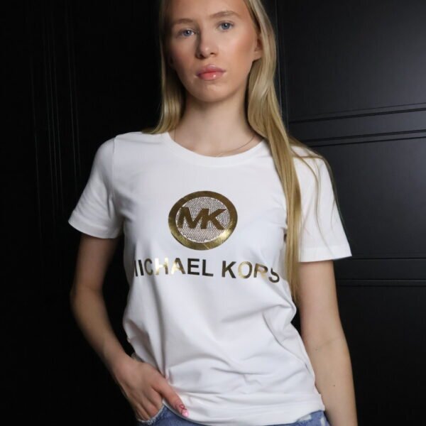 Michael Kors majica / White / Gold logo