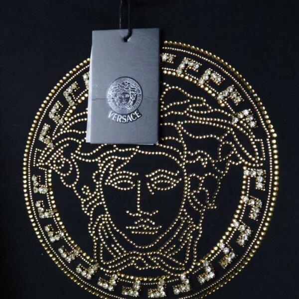 Versace majica dugih rukava / White / Gold Logo