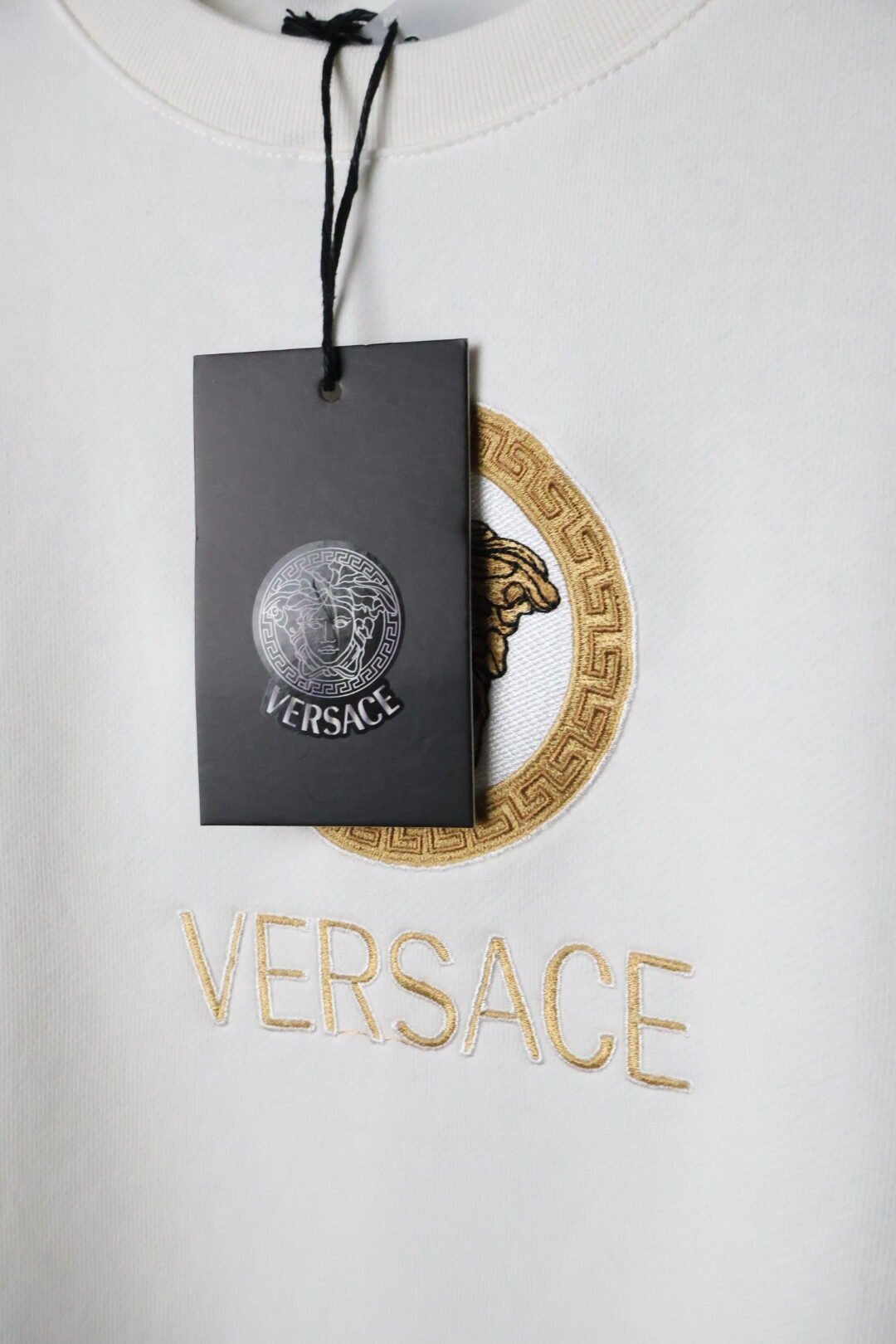 Versace majice dugih rukava / White / Gold Logo - Slika 3