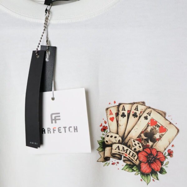 Majica Amiri kratki rukav bijela