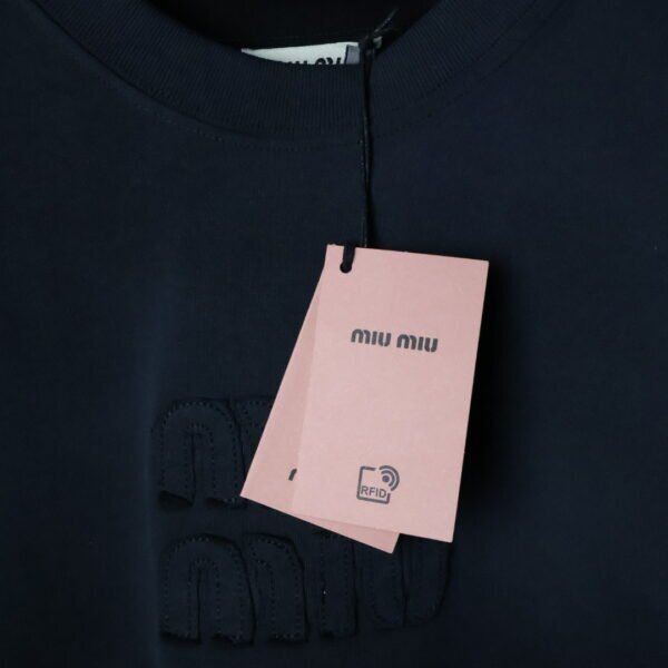 Majica Miu Miu kratki rukavi crna