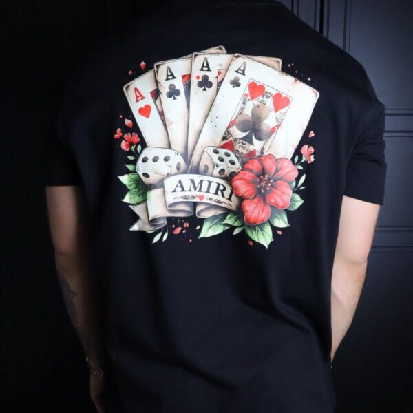 Majica Amiri kratki rukav crna