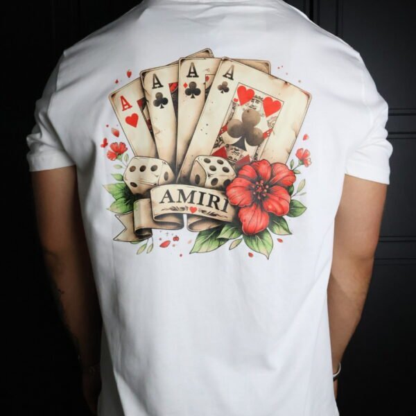 Majica Amiri kratki rukav bijela