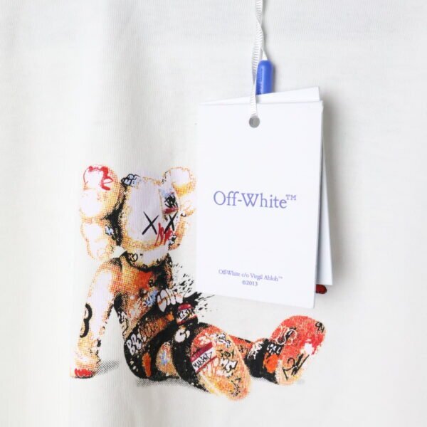 Majica Off-White kratki rukavi bijela KAWS