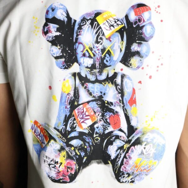 Majica Off-White kratki rukavi bijela KAWS