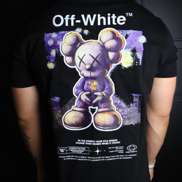 Majica Off-White kratki rukavi crna KAWS