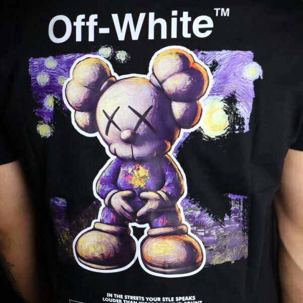 Majica Off-White kratki rukavi crna KAWS