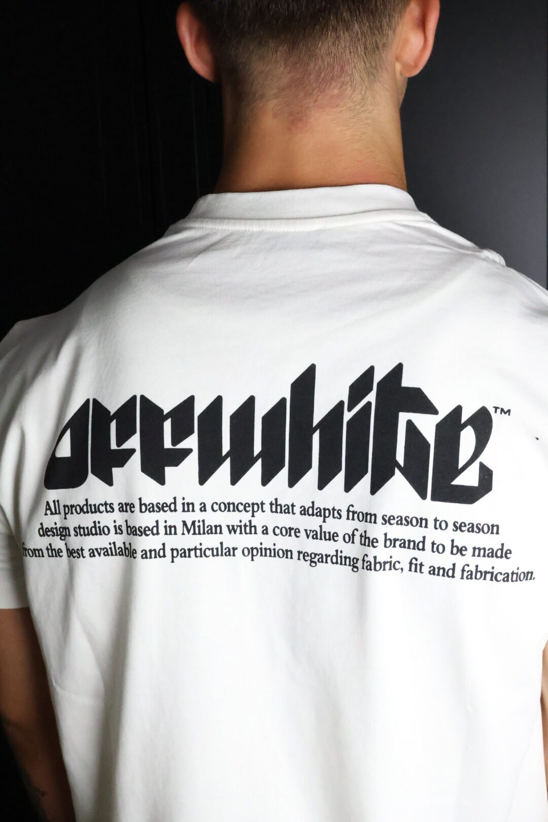 Majica Off-White kratki rukavi bijela - Slika 6