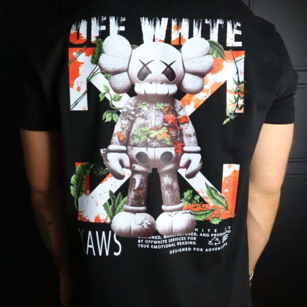 Majica Off-White krtaki rukav crna KAWS