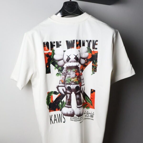 Majica Off-White kratki rukavi bijela KAWS