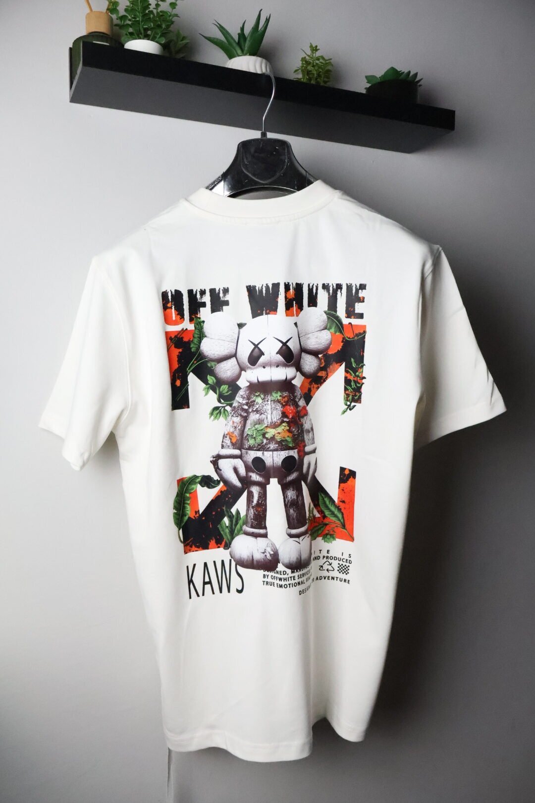 Majica Off-White kratki rukavi bijela KAWS - Slika 6