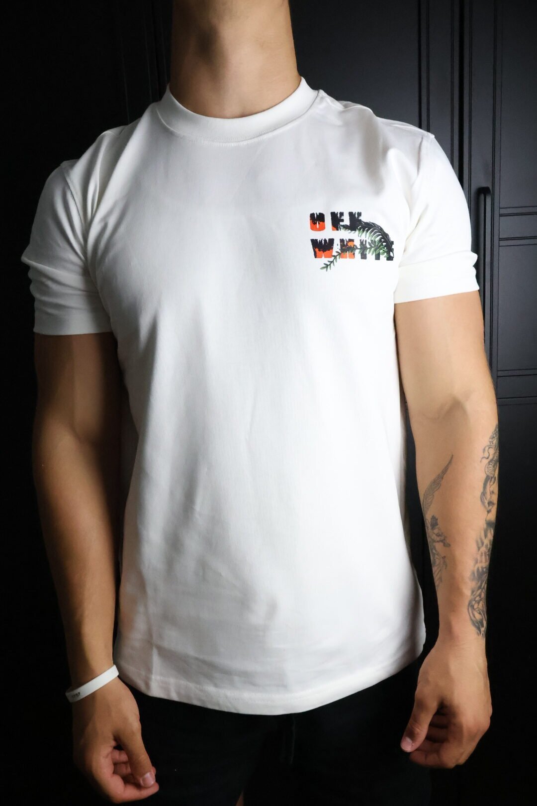 Majica Off-White kratki rukavi bijela KAWS - Slika 2