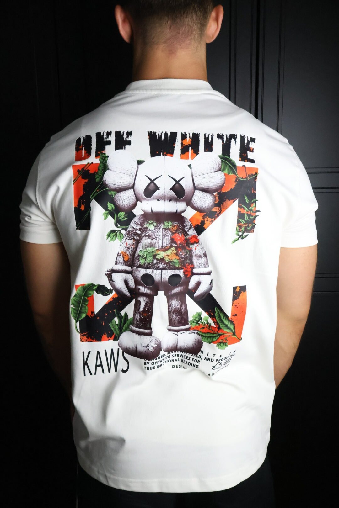 Majica Off-White kratki rukavi bijela KAWS - Slika 4