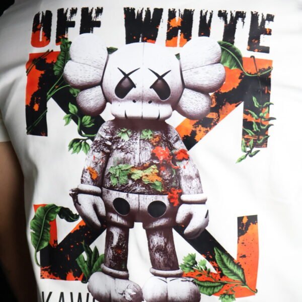 Majica Off-White kratki rukavi bijela KAWS