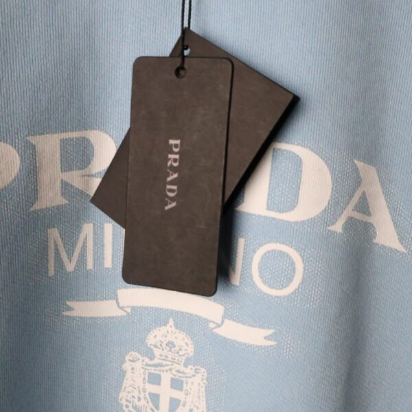 Majica Prada svijetloplava dugi rukavi