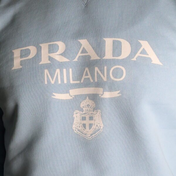 Majica Prada svijetloplava dugi rukavi