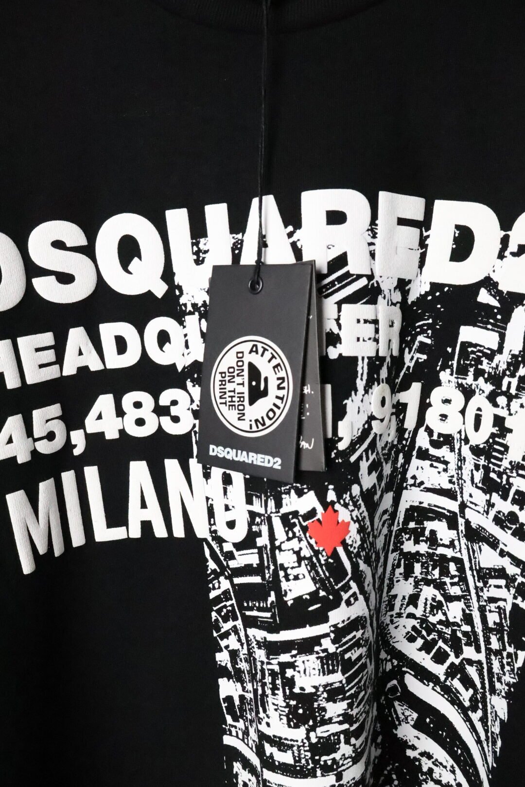 Majica Dsquared2 kratki rukavi crna - Slika 4