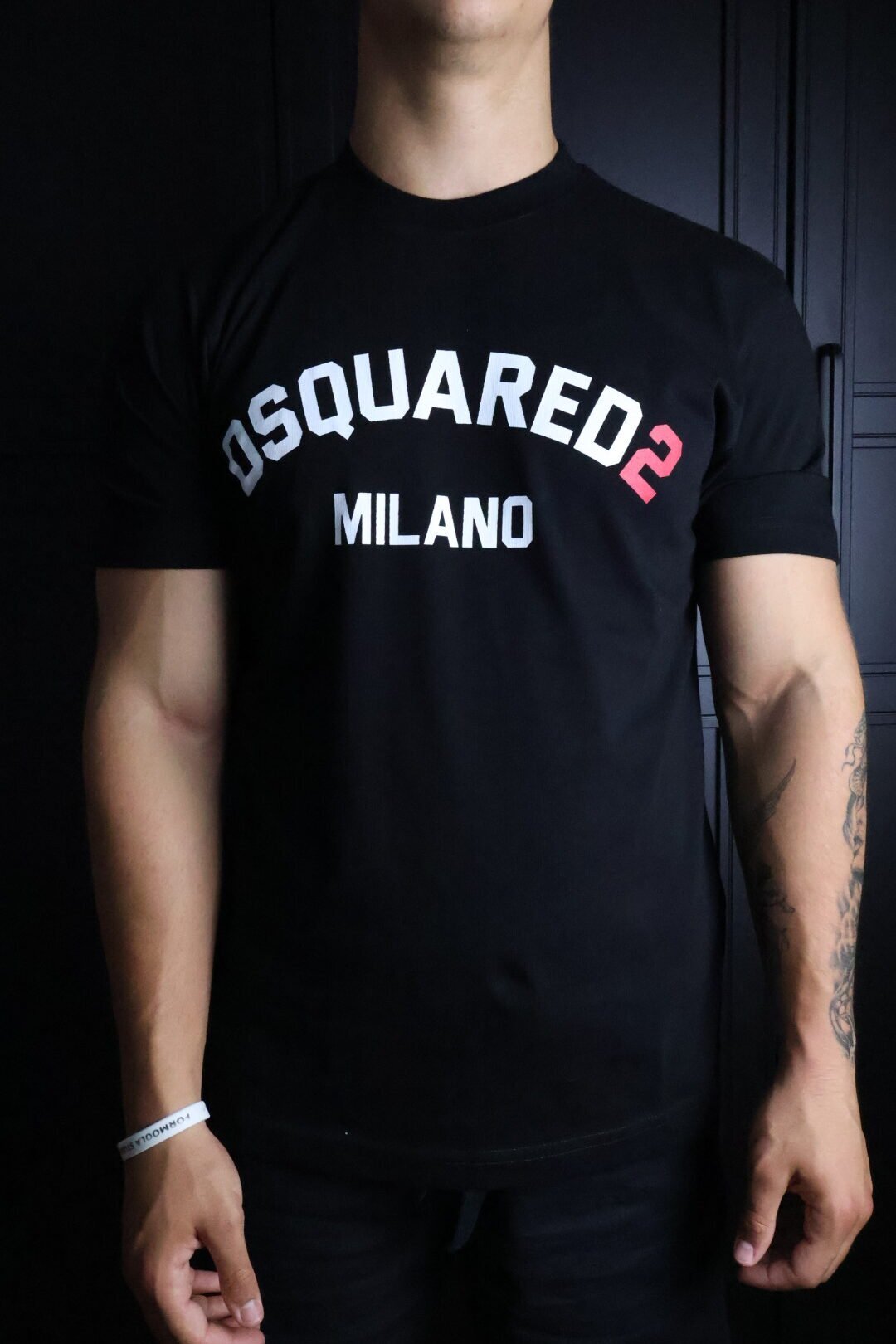 Majica Dsquared2 kratki rukavi crna Milano - Slika 2
