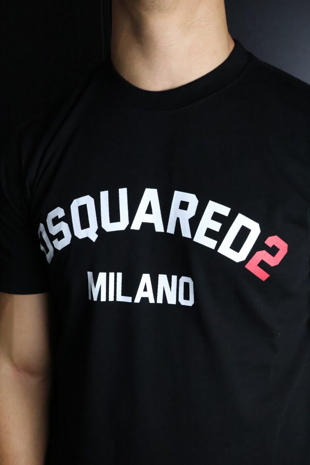 Majica Dsquared2 kratki rukavi crna Milano - Slika 3