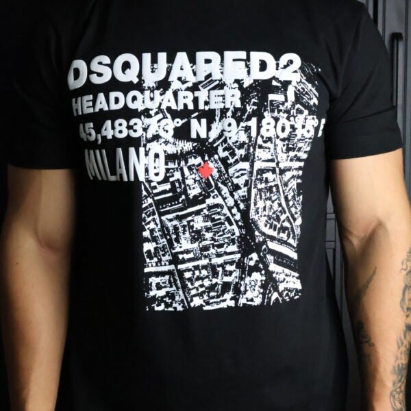 Majica Dsquared2 kratki rukavi crna