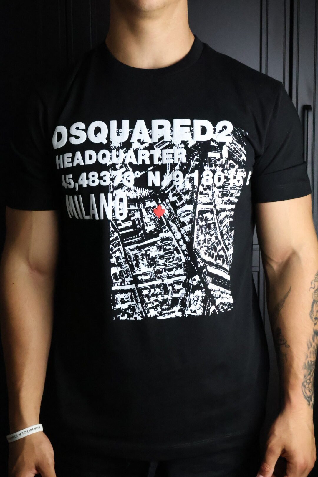 Majica Dsquared2 kratki rukavi crna - Slika 2