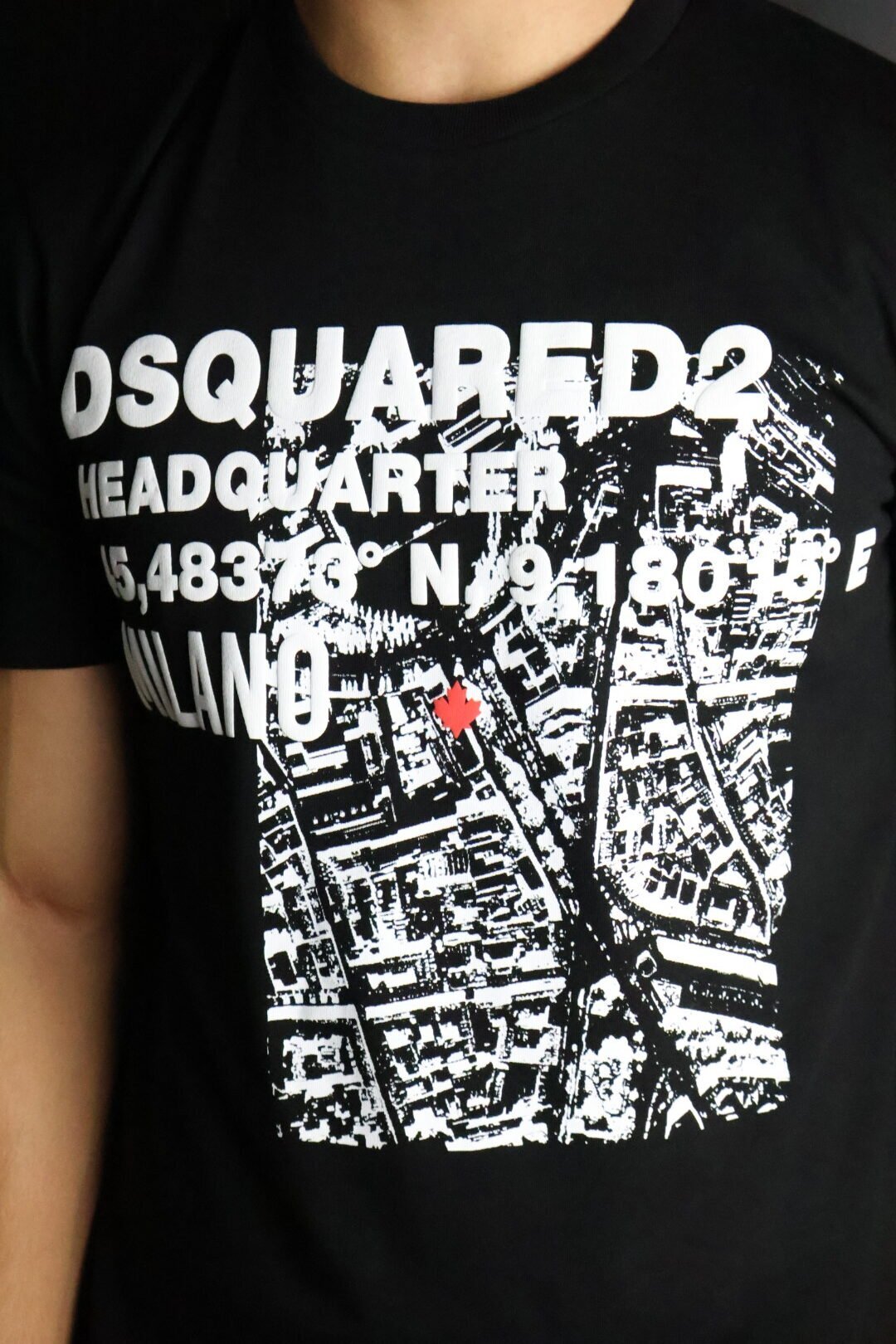 Majica Dsquared2 kratki rukavi crna - Slika 3