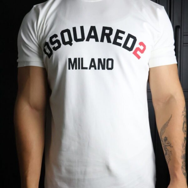 Majica Dsquared2 kratki rukavi bijela Milano