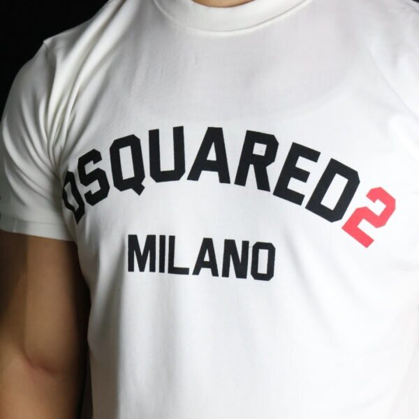 Majica Dsquared2 kratki rukavi bijela Milano