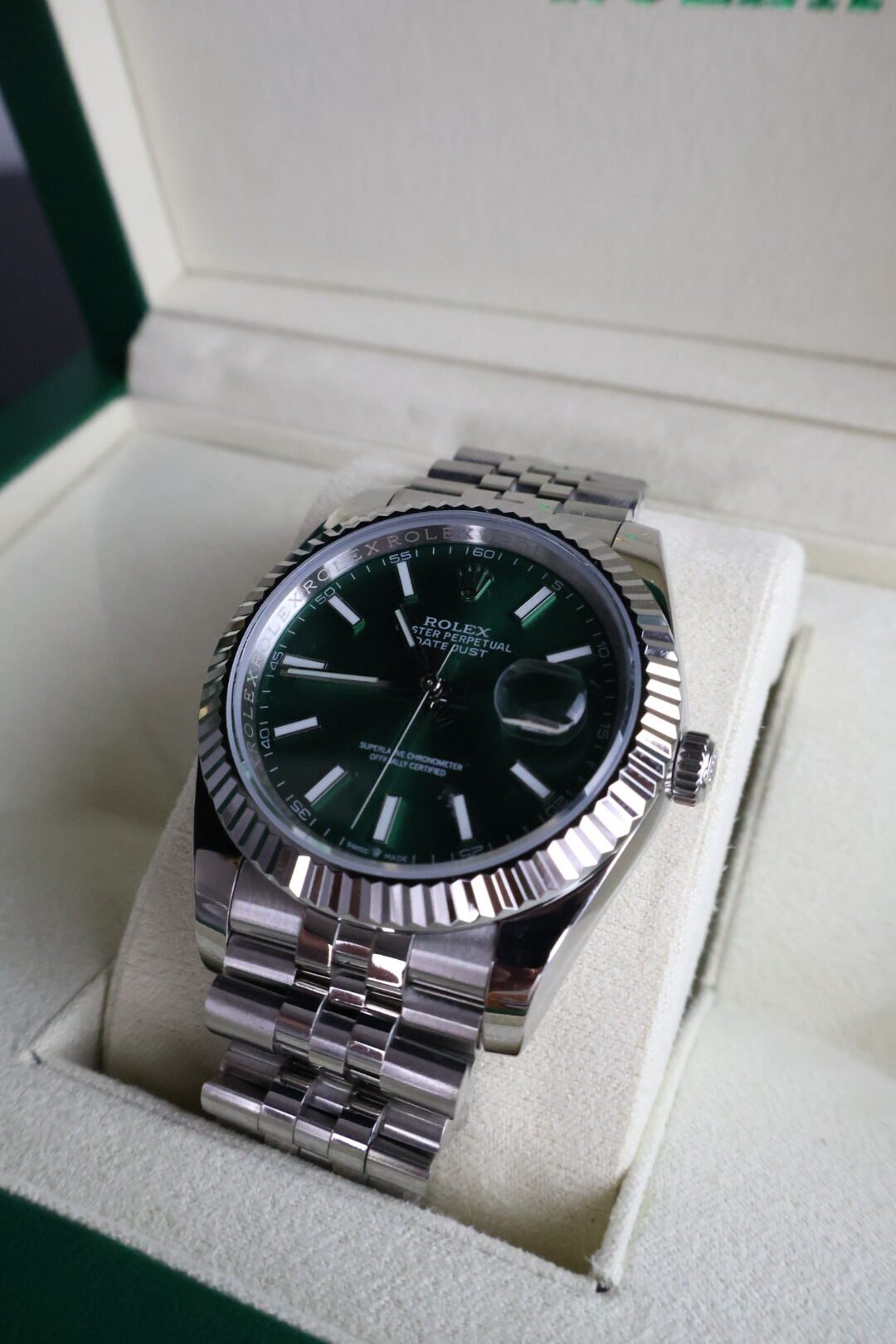 Datejust Silver 41 / Mint Green - Slika 4