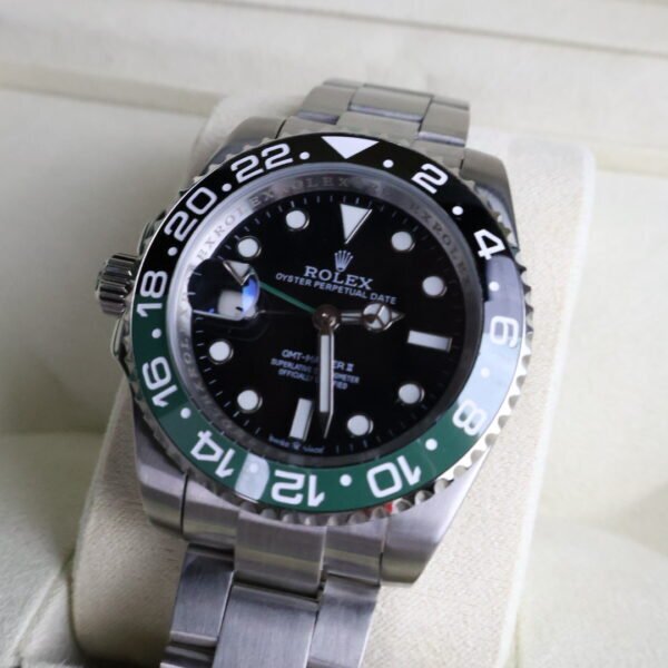 GMT-Master II 40 Silver / Green / Black