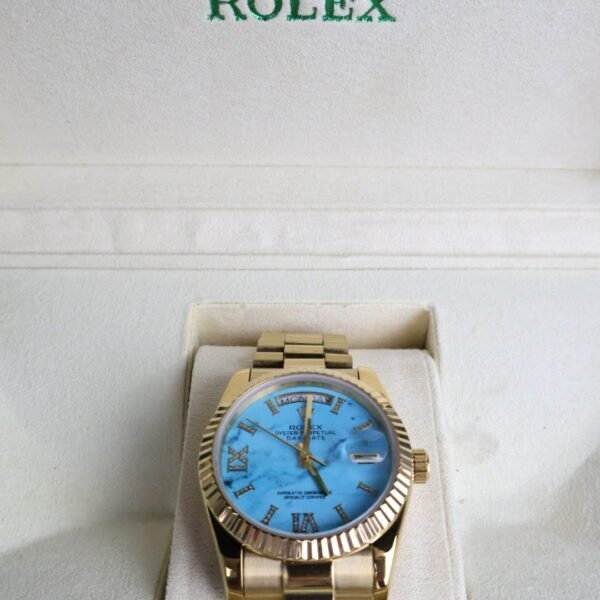 Rolex 36 Gold / Blue