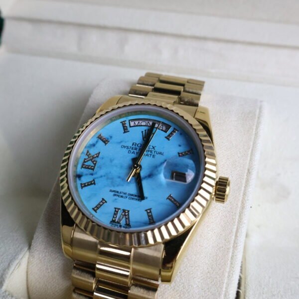 Rolex 36 Gold / Blue