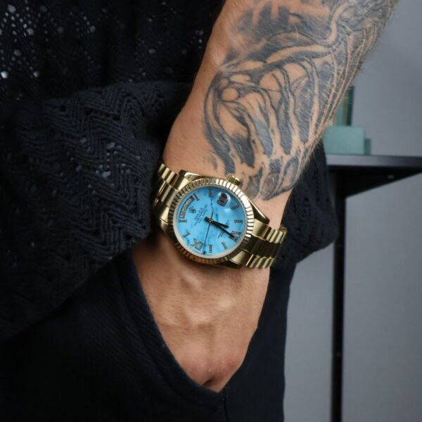 Rolex 36 Gold / Blue