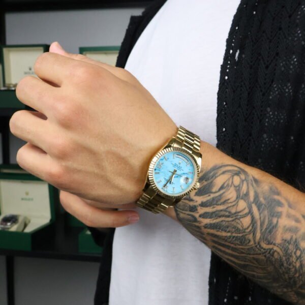 Rolex 36 Gold / Blue