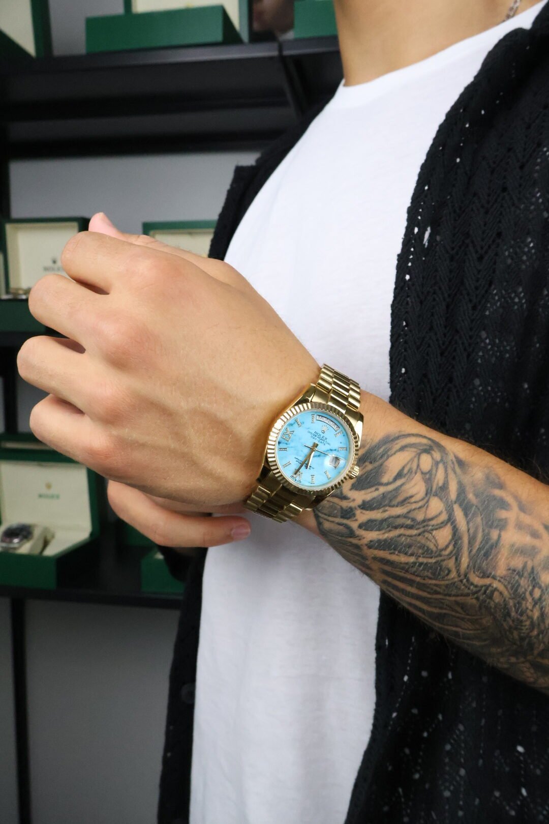Rolex 36 Gold / Blue - Slika 4