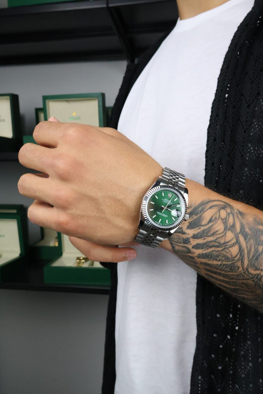 Datejust Silver 41 / Mint Green - Slika 5