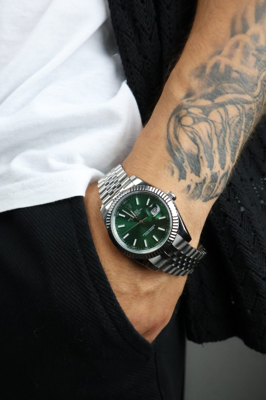 Datejust Silver 41 / Mint Green - Slika 7