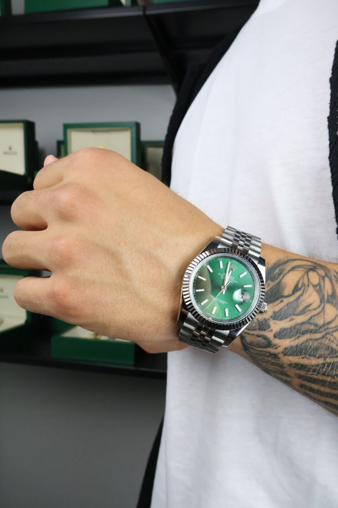 Datejust Silver 41 / Mint Green - Slika 6