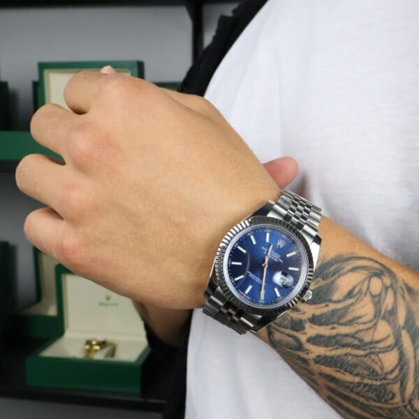 Datejust 41 Silver / Royal Blue