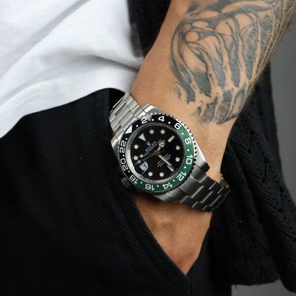 GMT-Master II 40 Silver / Green / Black