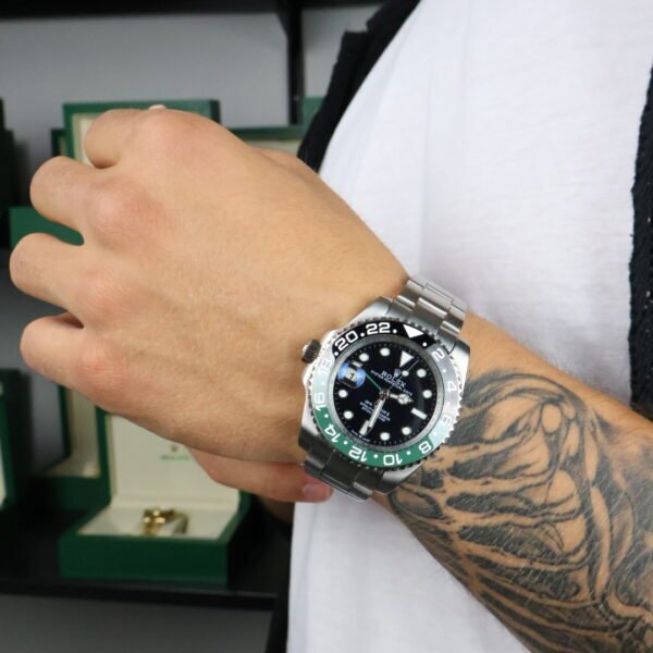 GMT-Master II 40 Silver / Green / Black