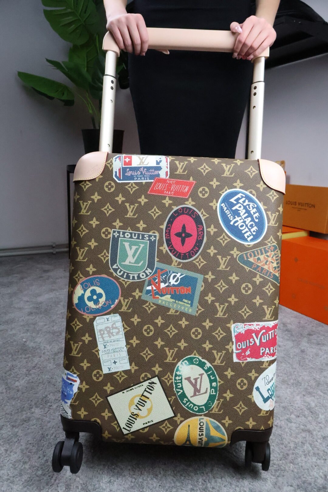 Louis Vuitton brown vintage Kofer - Slika 8