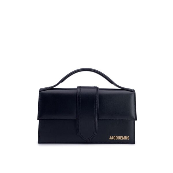 Jacquemus Black Leather Le Grand Bambino Structured Shoulder Bag